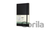 Moleskine – 12-mesačný čierny plánovací diár 2021