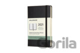 Moleskine – 12-mesačný čierny horizontálny diár 2021