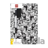 LEGO Stationery Zápisník A5 s černým perem - Minifigure Brick