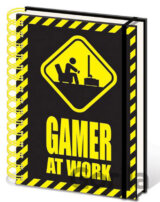 Poznánkový A5 blok Gaming: Gamer At Work