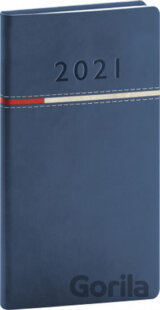Kapesní diář Tomy 2021 (modročervený)