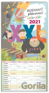 Nástenný rodinný plánovací kalendár 2021 XXL