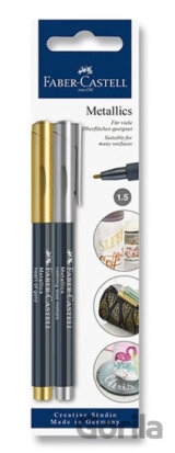 Faber - Castell Popisovač metalický - zlatý a stříbrný