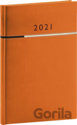 Týdenní diář Tomy 2021 (oranžovočerný)