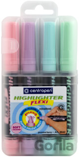 Centropen Zvýrazňovač 8542 flexi soft (4 ks)