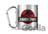 Kovový hrnček s karabínou Jurassic Park: Logo