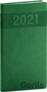 Kapesní diář Aprint 2021 (zelený)