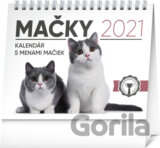 Stolový kalendár Mačky 2021 s menami mačiek