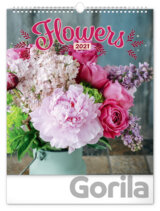 Nástěnný kalendář Flowers 2021