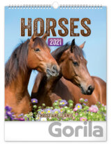 Nástěnný kalendář Horses 2021