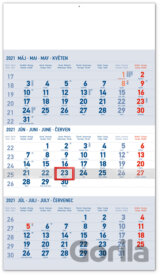 Nástenný kalendár Standard (modrý) 2021