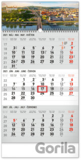 Nástenný kalendár Bratislava (šedý) 2021