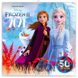 Poznámkový nástěnný kalendář Frozen II 2021