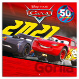Poznámkový nástěnný kalendář Cars 2021