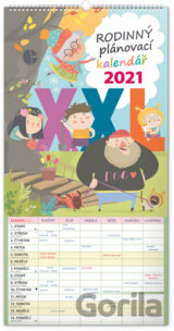 Nástěnný rodinný plánovací kalendář 2021 XXL