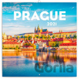 Poznámkový nástěnný kalendář Prague 2021