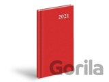 Diář 2021 T806 PVC Red 90x170 mm