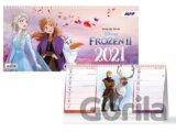 DISNEY Frozen (čtrnáctidenní) - stolní kalendář 2021