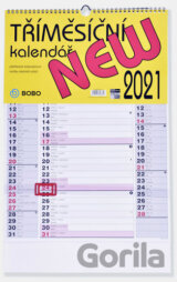 Tříměsíční kalendář 2021 New - nástěnný kalendář