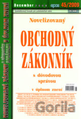 Novelizovaný Obchodný zákonník 45/2009