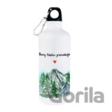 Turistická smaltovaná fľaša Hory lásku prenášajú