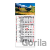 Štandard 3-mesačný kombinovaný nástenný kalendár 2021 s motívom hôr