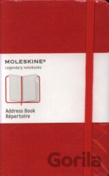 Moleskine - malý adresár (červený)