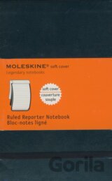 Moleskine - malý linajkový reportérsky zápisník (mäkká čierna väzba)