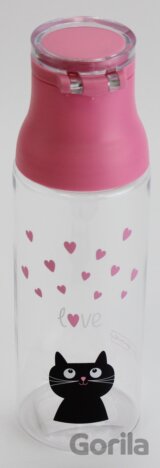 Tritanová lahev 700 ml Kočka a srdíčka