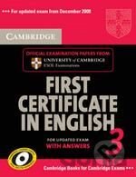 Cambridge First Certificate in English 3 - Self-Study Pack