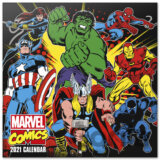 Oficiálny kalendár 2021 s plagátom: Marvel Comics