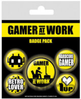 Placky Gaming: Gamer At Work Set 5 kusov