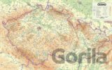 Česko - nástěnná fyzická mapa 1 : 500 000