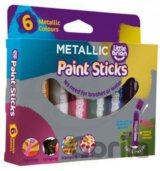 Little Brian Paint Sticks - Metalické barvy 6 ks
