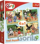 Puzzle: Bing: Šťastný den 4v1 (12,15,20,24 dílků)