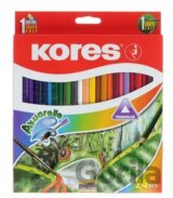 Pastelky Kores AKUARELLE trojhranné 3 mm