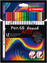 STABILO Pen 68 brush - ARTY - balenie 18 ks