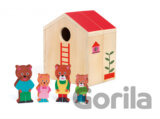 Minihouse – Mini roztvárací drevený domček s figúrkami