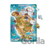 Puzzle rámové Zvířata severní Ameriky