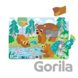Puzzle rámové - Medvědí rodinka