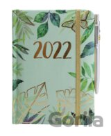 Diář 2022: Zelené listy/ SMART - Designové diáře 2022