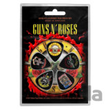 Gitarové trsátka Guns N' Roses: Bullet Logo set 5 kusov