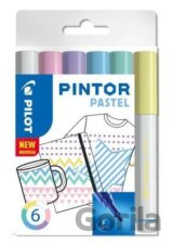Sada 6 kusov akrylových popisovačov Pintor, (M) stredné, mix pastelových farieb