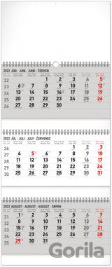 Nástenný kalendár 3–mesačný štandard skladací 2022