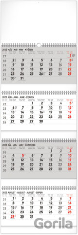 Nástenný 4–mesačný kalendár štandard skladací 2022