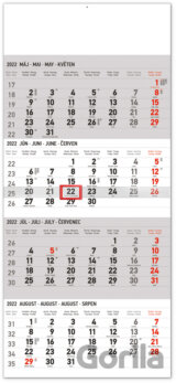 Nástenný 4–mesačný kalendár štandard 2022