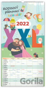 Nástěnný rodinný plánovací kalendář XXL 2022