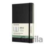 Moleskine horizontální diář 2021-2022 černý L, tvrdý