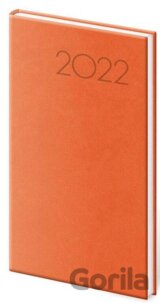 Diář 2022 Print - oranžový, týdenní kapesní
