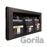 Darčekový set zrnkových odrodových káv 3x 200g Honduras, Costa Rica, Espresso